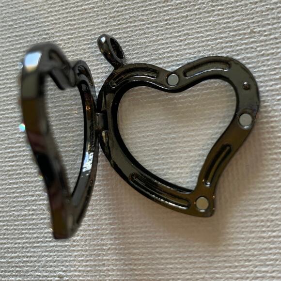 Lot of 10 Pc Assorted Pave Floating Lockets/Pendants Keepsake Jewelry Supplies - Picture 8 of 10